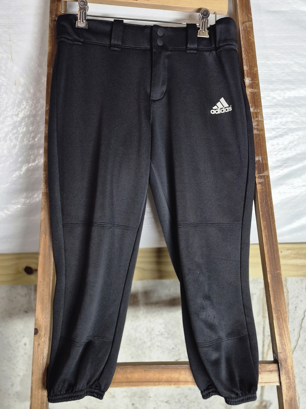 Adidas Kids Black Athletic Jogger Bottoms